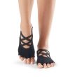 Sosete yoga, pilates, gimnastica ToeSox Half Toe Elle - Negre