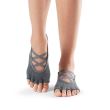 Sosete yoga, pilates, gimnastica ToeSox Half Toe Elle - Gri 1