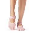 Sosete yoga, pilates, gimnastica ToeSox Full Toe MIA - Roz prăfuit 1