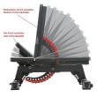 Banca fitness multifunctionala reglabila ATX®, 12 pozitii , 600 kg, negru 4