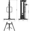 Aparat fitness multifunctional ATX®, scripete cu stiva de greutate 90 kg 7