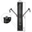 Aparat fitness ATX ® multifunctional cu stiva de greutate, prindere de perete 4