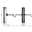 Aparat fitness ATX ® multifunctional cu stiva de greutate, prindere de perete 5