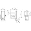 Carlige ATX ® J-Cups seria 700, 500 kg, pereche 8