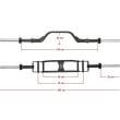 Bara fitness de antrenament ATX®, pentru prese, 21.5 kg, 200 cm, Ø 50 mm 9