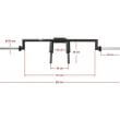 Bara fitness pentru genuflexiuni ATX® Safety Squat Bar, 17 kg, 220 cm, Ø 50 mm 3