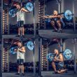 Bara fitness pentru genuflexiuni ATX® Safety Squat Bar, 17 kg, 220 cm, Ø 50 mm 6