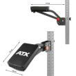 Banca universala ATX®pentru antrenament functional cu prindere pe statii, rack serie 600, 700, 800 4