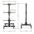 Suport ATX ® depozitare discuri bumper, placa de greutate Ø 50 mm