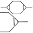 Bară hexagonală Hex-Bar de 30 mm cromat cu cleme de siguranta 2