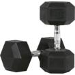 Set gantere hexagonale din cauciuc IFS, Ø30 mm, 130 mm, 1 - 10 kg 1