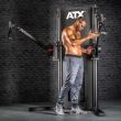 Statie fitness multifunctionala ATX® MultiMotion, cu stiva de greutate, negru 9