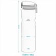 Bidon pentru apa Ion8 Gym, 1000 ml, bleumarin 3