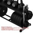 Sistem de depozitare fitness modular pentru discuri, gantere si kettlebell