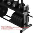 Sistem de depozitare fitness modular pentru discuri, gantere si kettlebell