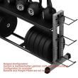 Sistem de depozitare fitness modular pentru discuri, gantere si kettlebell