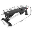 Banca ATX® RAS fitness multifunctionala reglabila, 500 kg, negru 12