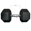 Set gantere hexagonale din cauciuc IFS, Ø30 mm, 130 mm, 1 - 10 kg 4