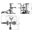 Multi-stație de antrenament 5 în 1 ATX® Multiplex Gym 19