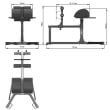 Aparat fitness ATX® hiperextensii GHD 2