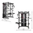 Statie fitness ATX ® multifunctional cu stiva de greutate 2 x 90 kg 5