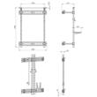 Statie Half Rack ATX® Fold Back, pliabil, seria 500, 198 cm, negru 7