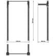Statie fitness ATX ® pentru antrenamente functionale, Half Rack, prindere de perete, inaltime 220 cm 5