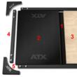 ATX® Deadlift/Weightlifting – Platforma 250 x 88 cm – Cauciuc plin – ATX Classic 9
