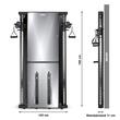 Aparat fitness ATX® multifunctional cu prindere pe perete, scripete cu stiva 2 x 60 kg, oglinda 9