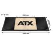 ATX® Deadlift/Weightlifting – Platforma 250 x 88 cm – Cauciuc plin – ATX Classic 10