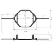 Bara ATX® Hex Bar XL cu suport pentru dicuri extra lung 10