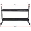 Stand, suport fitness, depozitare Kettlebell, 2 nivele, 3 latimi diferite 