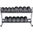Stand, suport fitness pentru depozitare gantere, 2 nivele
