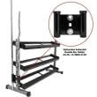 Stand, suport fitness pentru depozitare gantere, 2 nivele