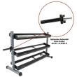 Stand, suport fitness pentru depozitare gantere, 2 nivele