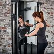 Aparat fitness ATX® multifunctional cu prindere pe perete, scripete cu stiva 2 x 60 kg, oglinda 11