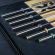Bara olimpica pentru antrenament  ATX® Powerlifting, haltera, 20 kg, 220 cm, Ø 50 mm, 500 kg, crom 7