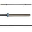 Bara fitness ATX® pentru antrenament Powerlifting, 20 kg, 220 cm, Ø 50 mm, oxid negru/crom 1