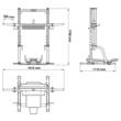 Presa pentru picioare ATX® verticala, negru, 350 kg 14