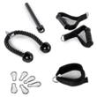 Aparat fitness ATX® multifunctional cu prindere pe perete, scripete cu stiva 60 kg 5
