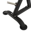 Suport fitness pentru depozitare discuri 30 mm cu design oval negru 2
