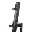 Stand, suport fitness pentru depozitare 5 bare, gantere compacte, cu prindere pe perete