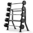 Stand, suport fitness pentru depozitare 5 bare, gantere compacte