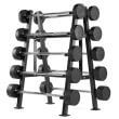 Stand, suport fitness pentru depozitare 10 bare, gantere compacte
