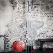 Suport fitness depozitare bare Ø 50 mm, haltera, vertical, negru 3