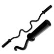 Bara fitness SZ, 125 cm, 7.5 kg, 50 mm, negru 2