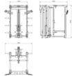Statie ATX® Hardcore Power Rack - aparat fitness multifunctional cu stiva de greutate 125 kg 19