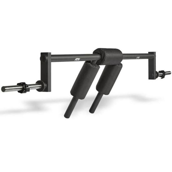 Bara fitness pentru genuflexiuni ATX® Safety Squat Bar, 18 kg, 198 cm, Ø 30 mm