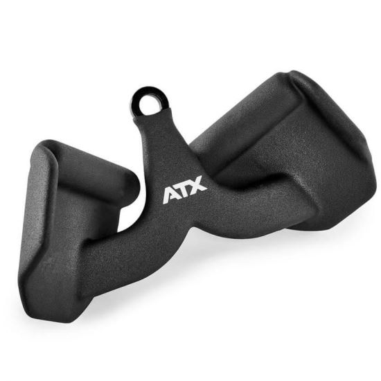 Maner dublu ATX® pentru statii multifunctionale, acoperire din neopren anti-derapant, 20 cm, negru