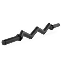 Bara fitness ATX® SZ Curl Bar, priza groasa, Ø 50 mm x 120 cm, neagra
